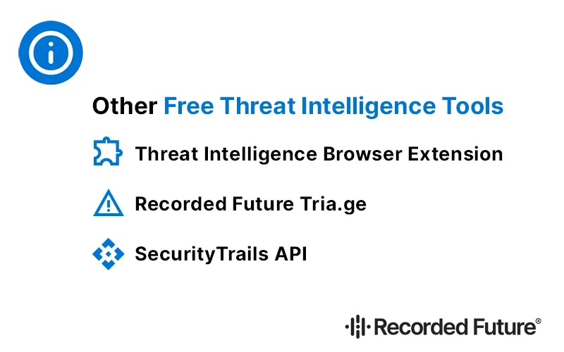 Other Free Threat Intelligence Tools