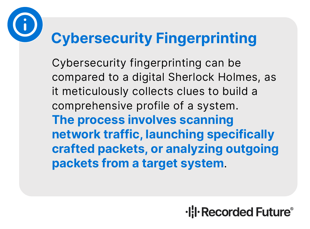 cybersecurity fingerprinting concept