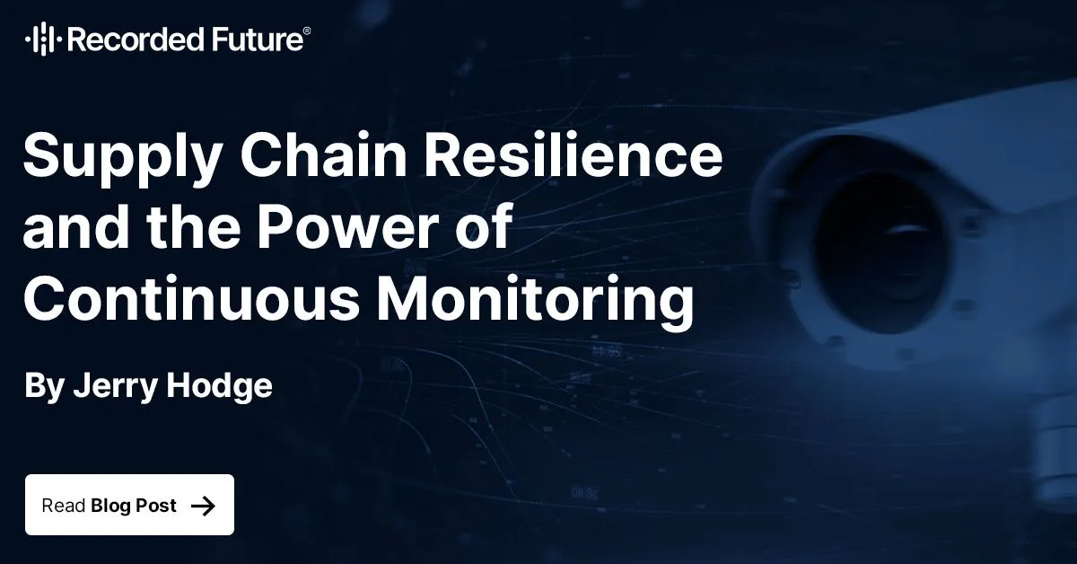 Supply Chain Resilience & the Power of Continuous Monitoring | Recorded ...