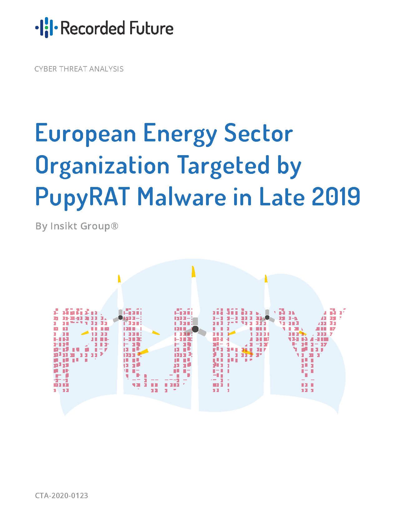 European Energy Sector Organization Targeted by PupyRAT Malware in Late 2019 Report