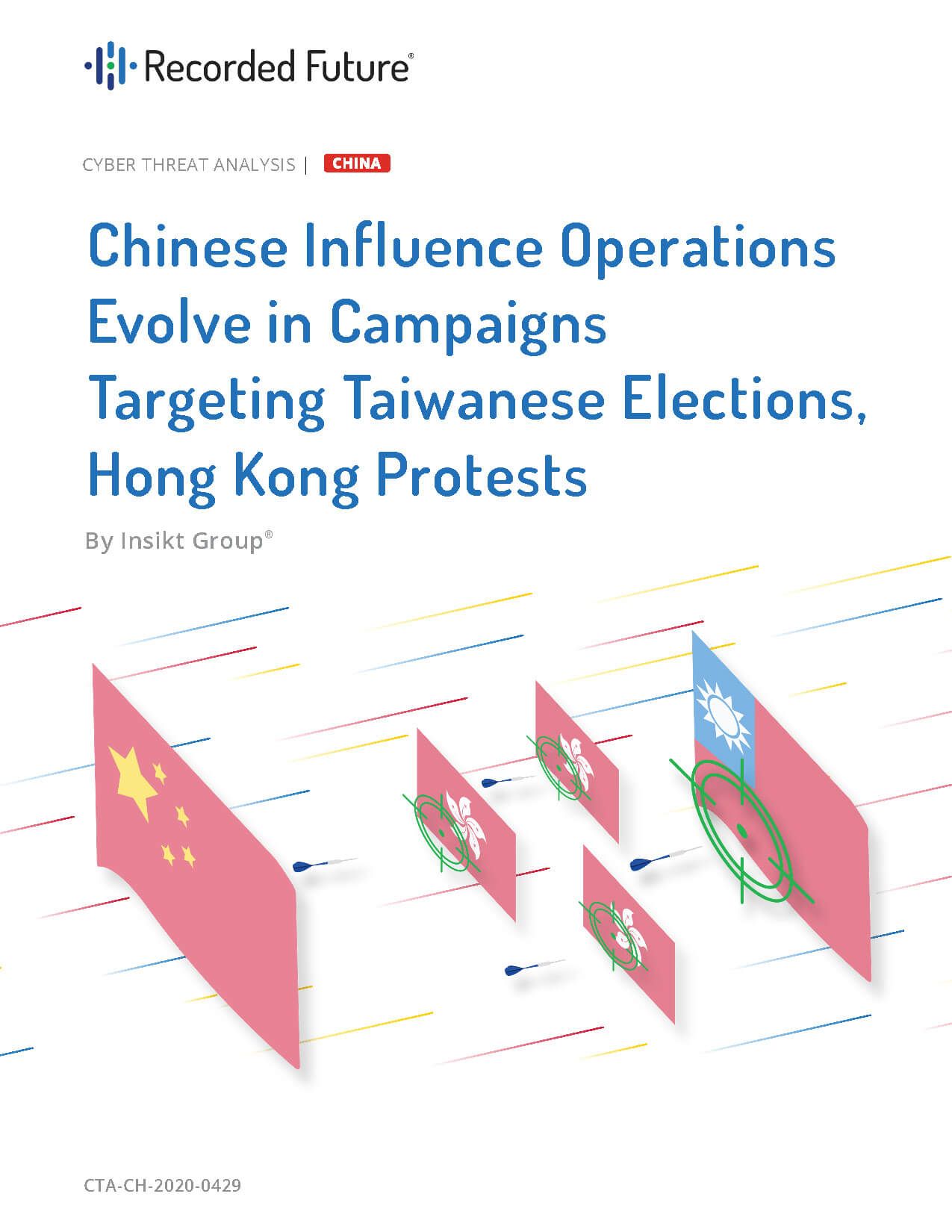 Chinese Influence Operations Evolve in Campaigns Targeting Taiwanese Elections, Hong Kong Protests Report