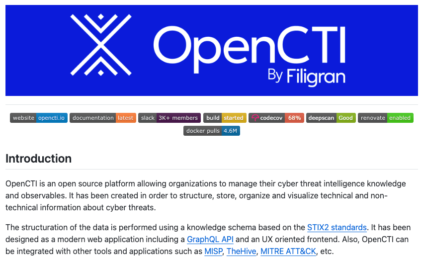 OpenCTI Threat Intelligence Tool