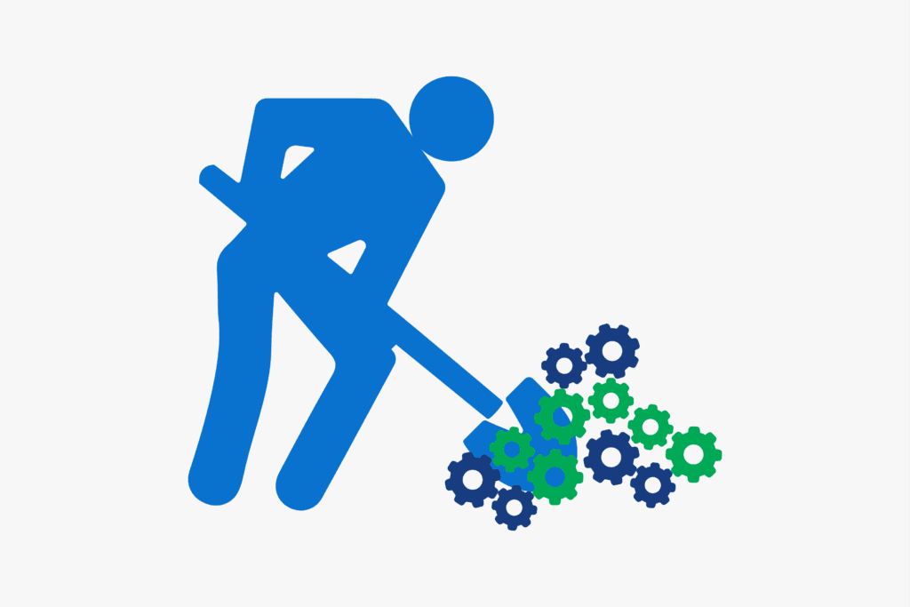 Manual labor. Labor news logo. manual work.